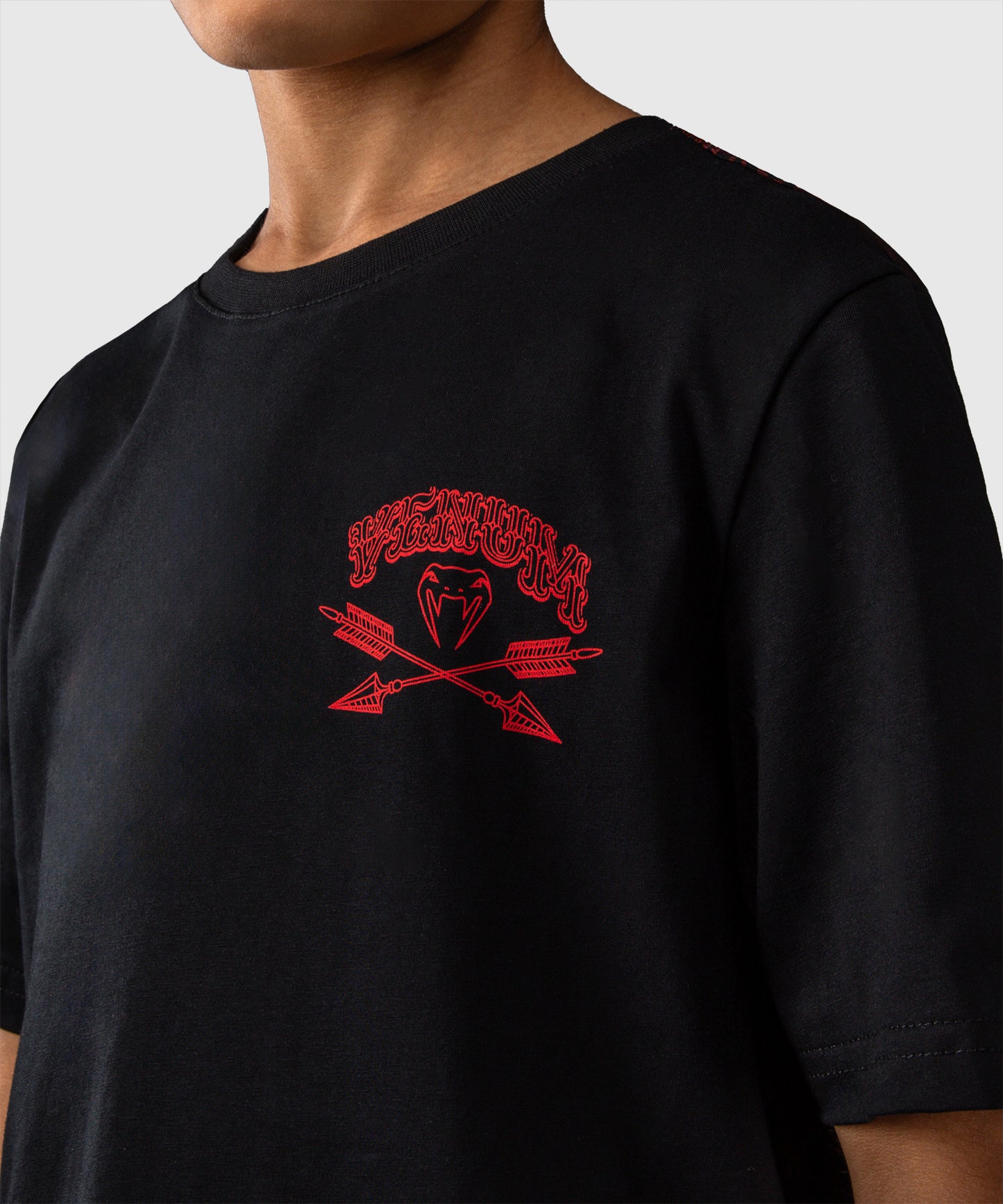 T-shirt Pour Enfants Venum Wolf Atak – Noir/Rouge