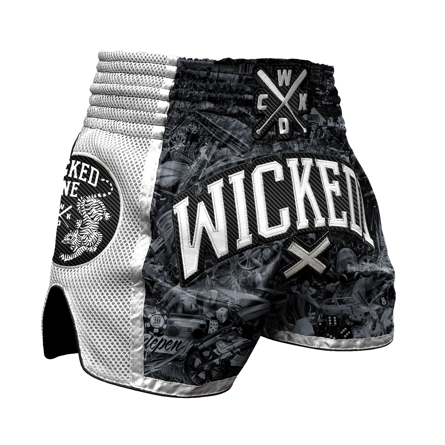 Wicked One Born to Resist Pantalones de Muay Thai