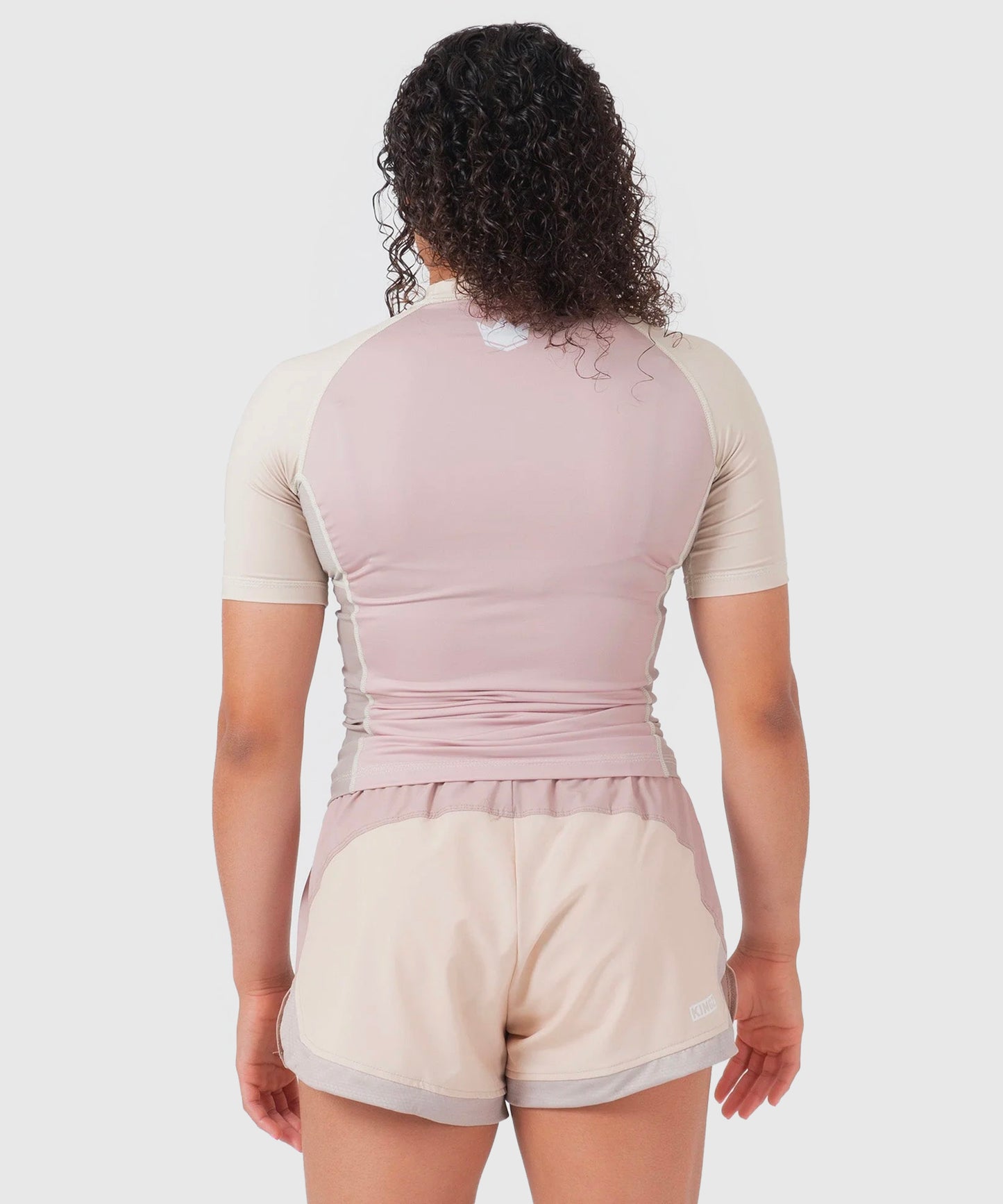 Rashguard À Manches Courtes Kingz Terra Femme - Rose/Beige