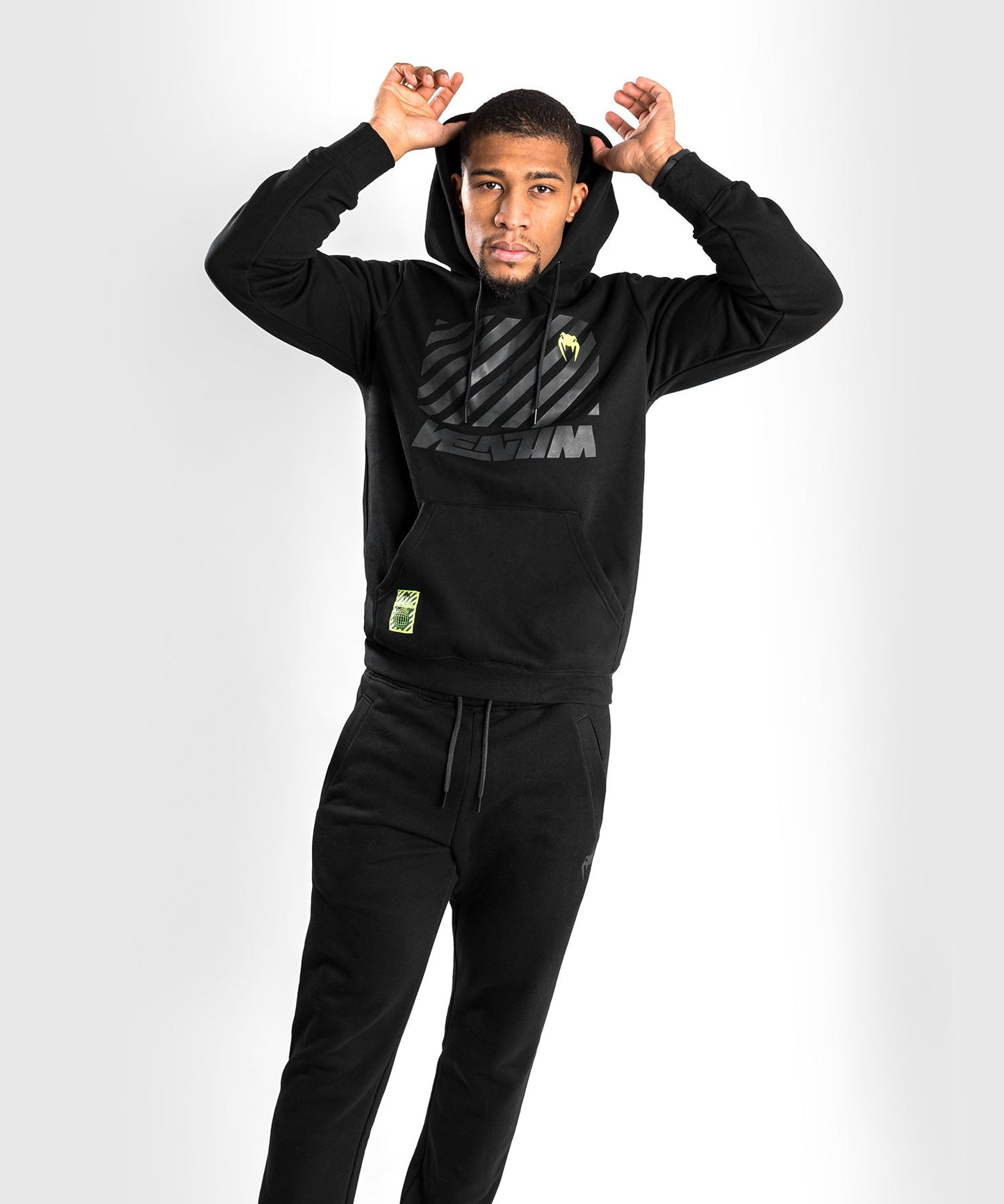 Venum Stripes Hooded Sweatshirt - Black