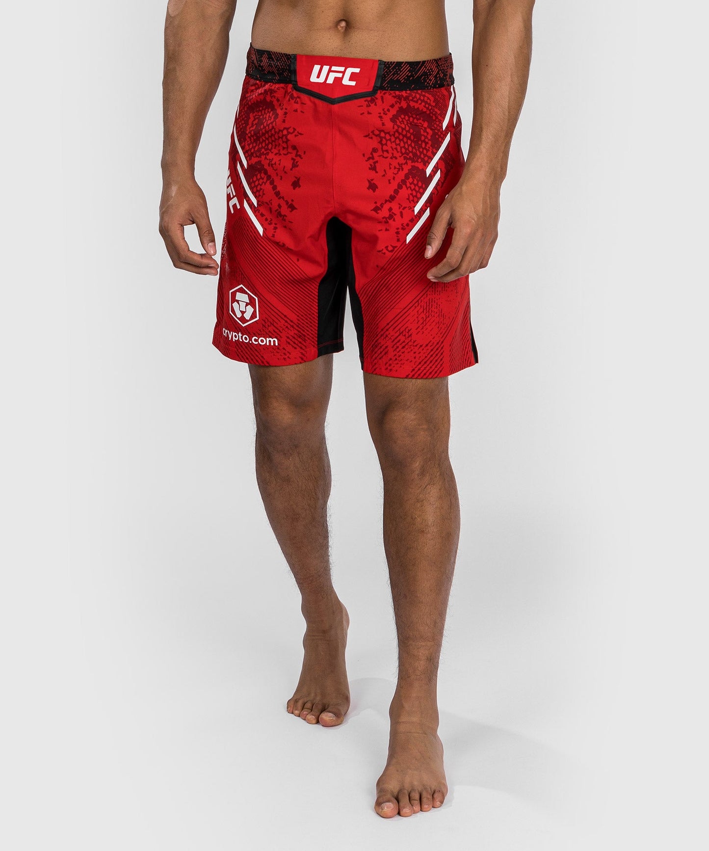 UFC Adrenaline by Venum Authentic Fight Night Herren Lang geschnittene Kampfshorts - Rot