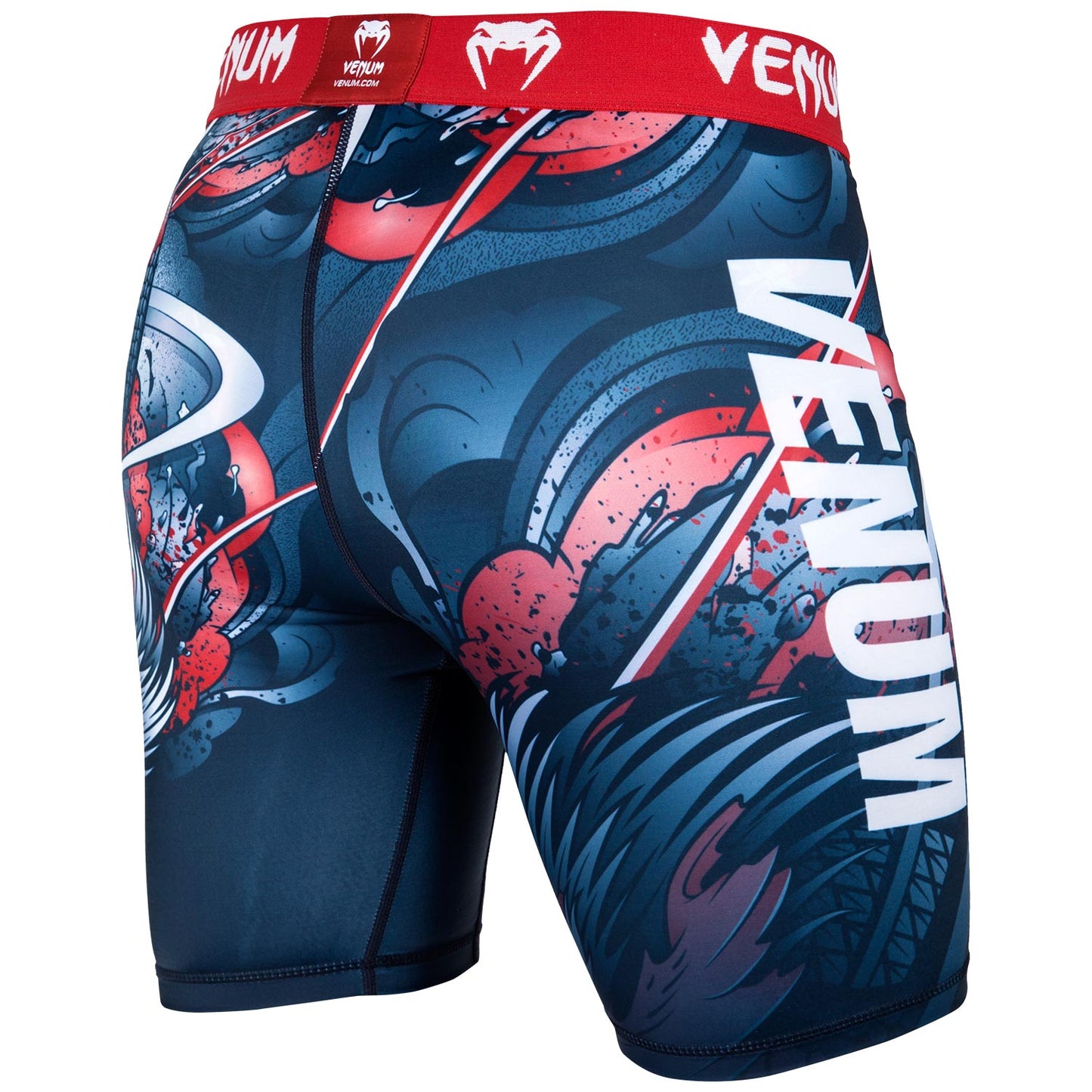 Venum Rooster Kompressionsshorts - Marineblau/Orange