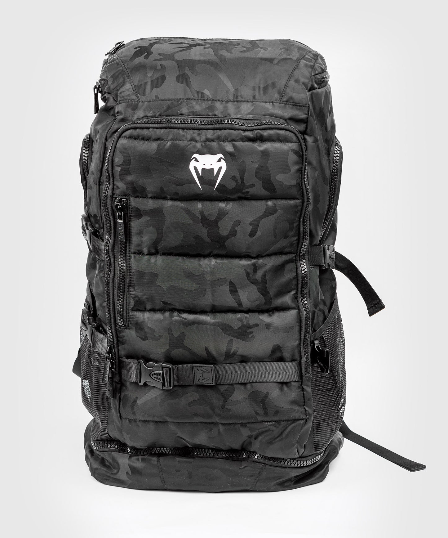 Venum Challenger Xtrem Rucksack (50-63L) – Schwarz/Dunkles Camo