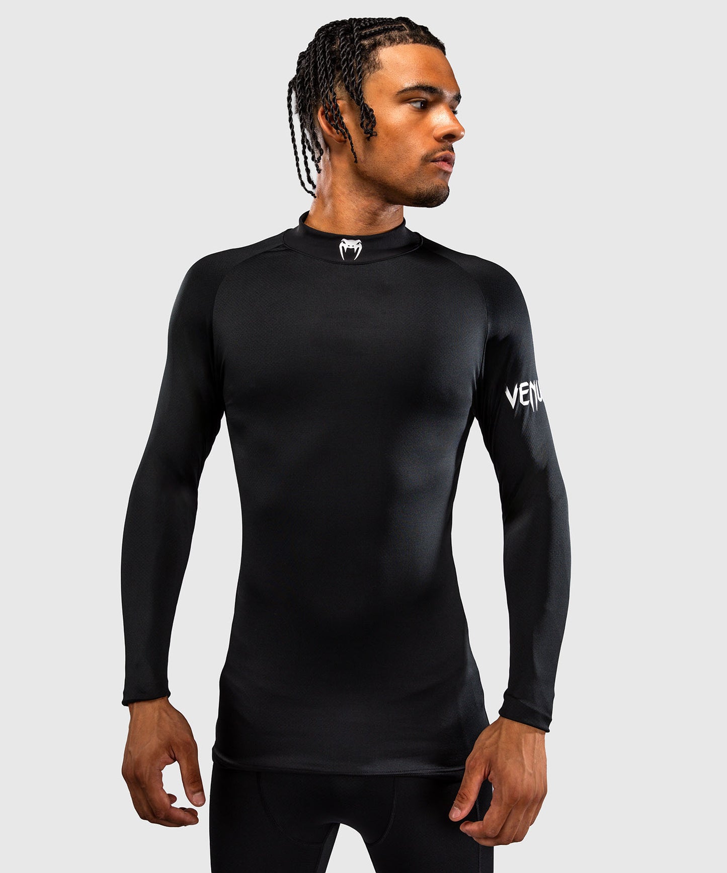 Venum MX Basics Langarmshirt - Schwarz/Weiß