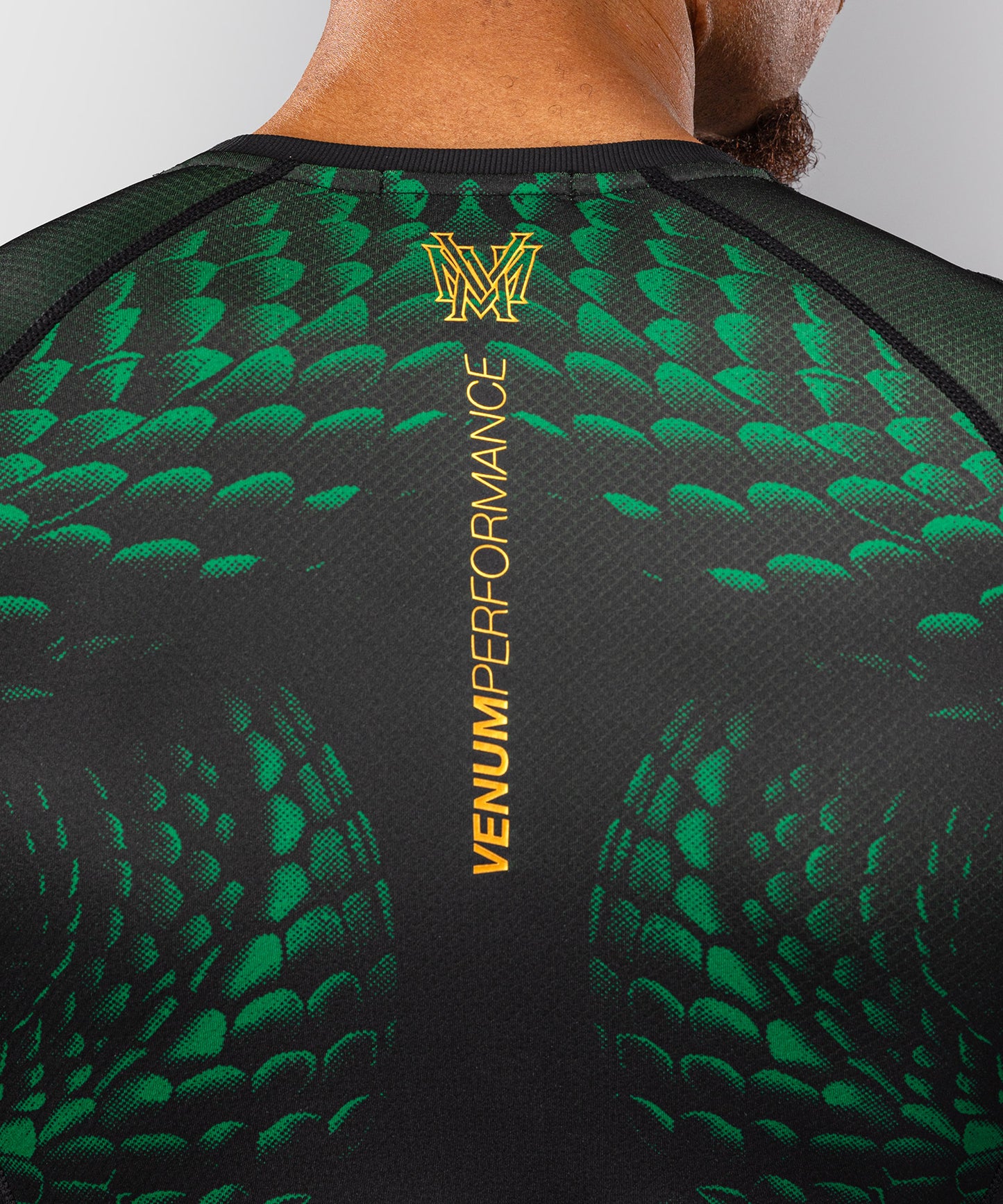 Venum Matupa Long Sleeve Rashguard - Black/Green/Gold