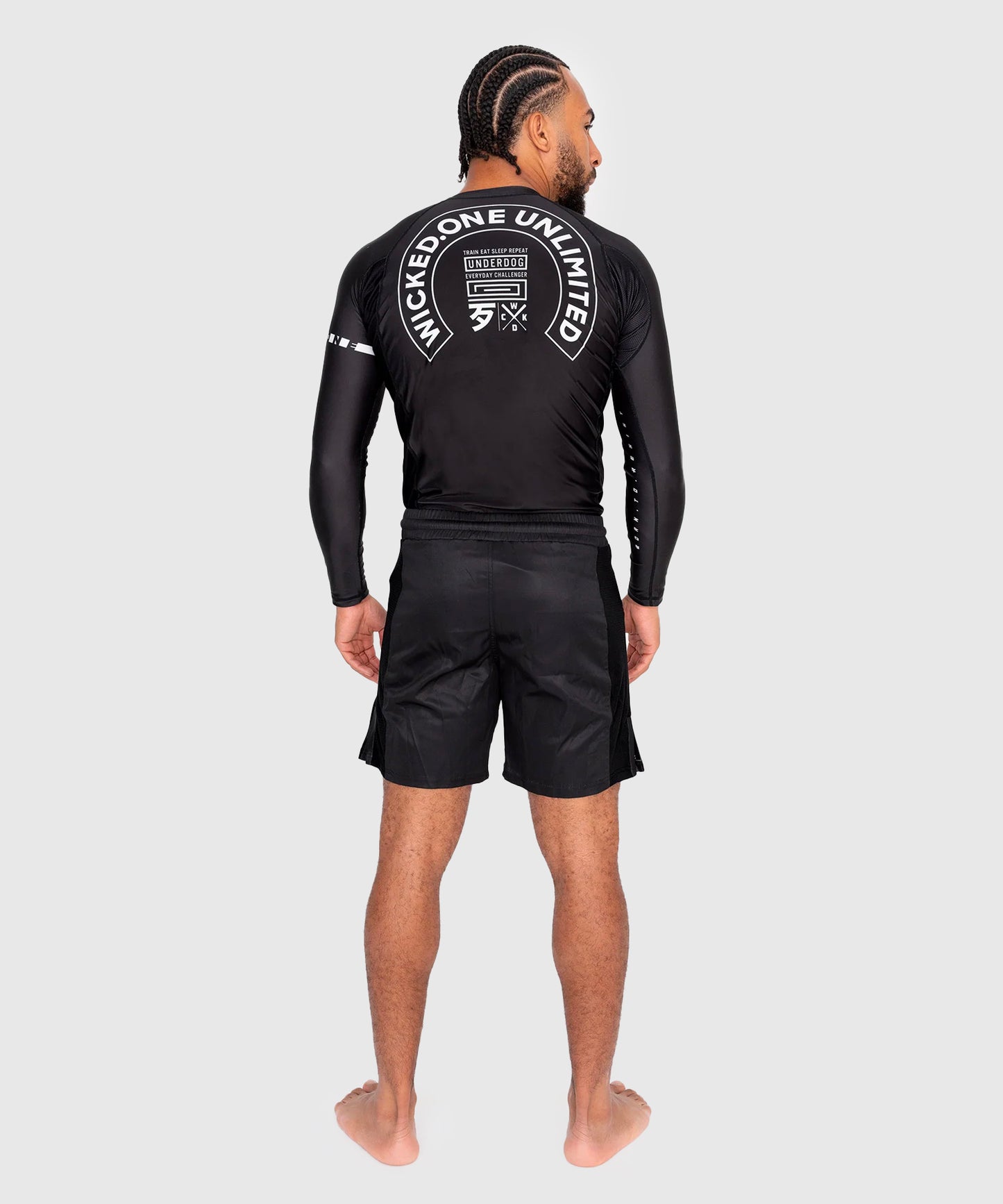 Wicked One Track Langarm-Rashguard - Schwarz