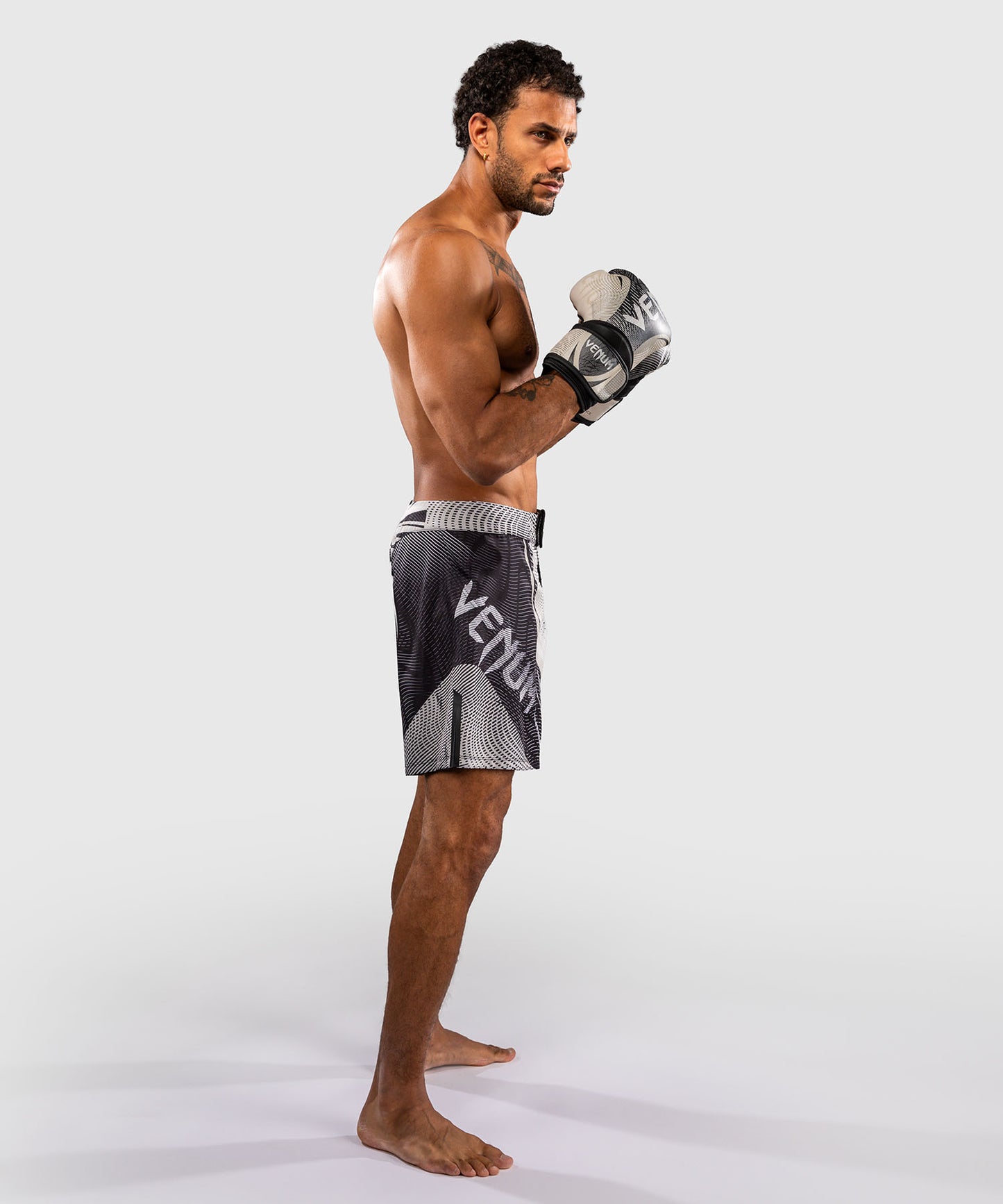 Venum Galactic 3.0 Pantalón Corto de Combate - Blanco Hueso/Negro