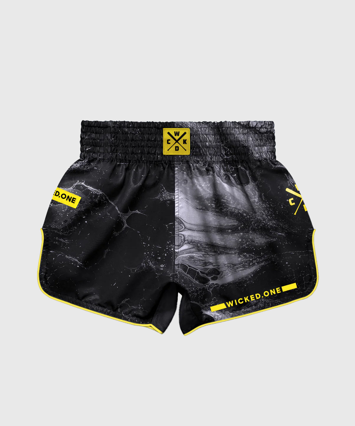 Short De Muay Thai Wicked One Stuff - Noir / Jaune