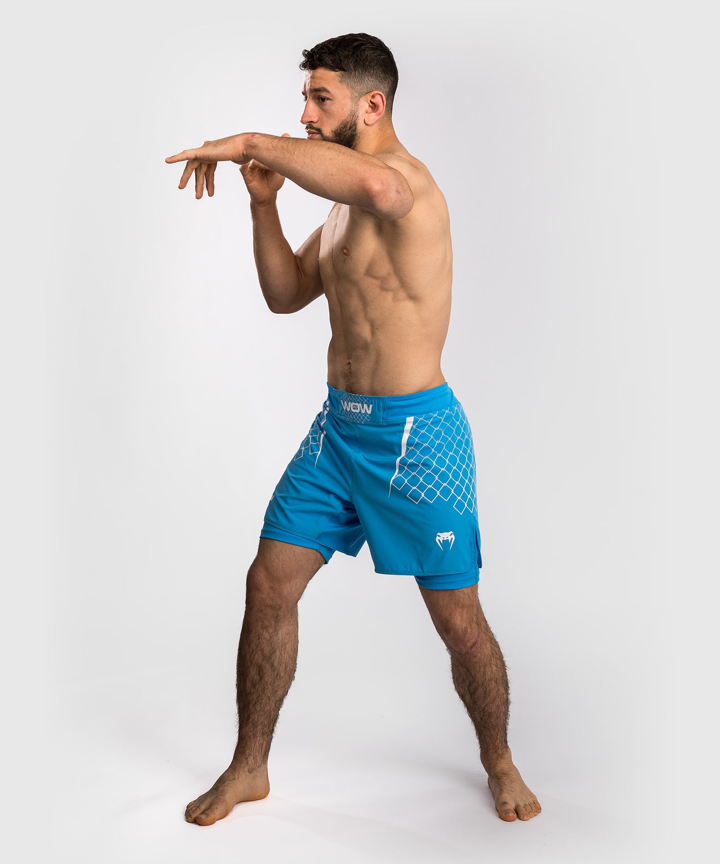 Short de Combat pour Hommes Venum x WOW FC - Bleu