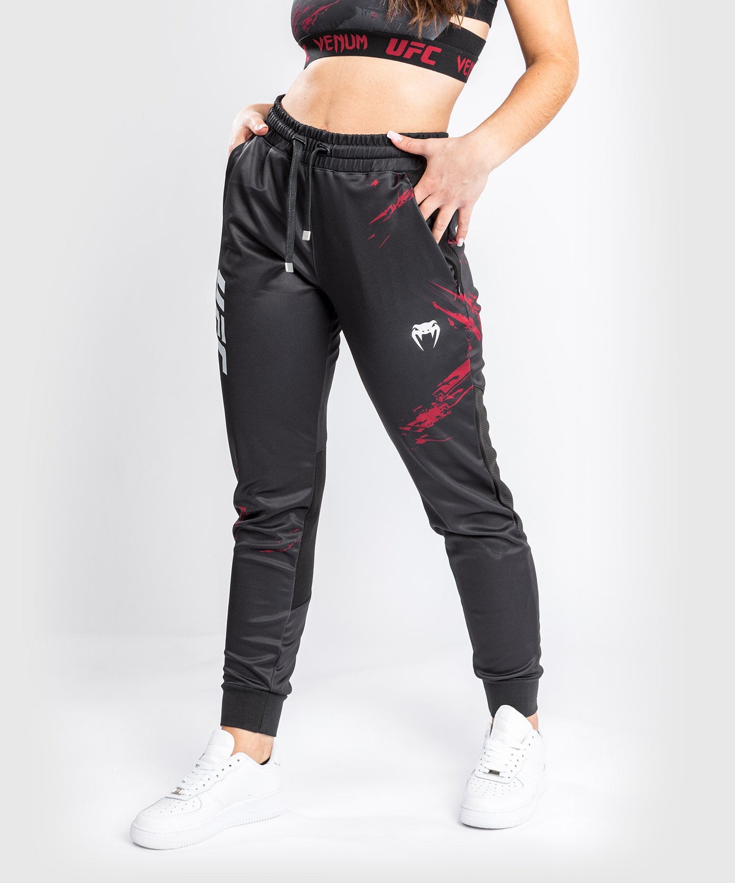 Venum Authentic Fight Week 2.0 UFC Jogginghose - Damen - Schwarz/Rot