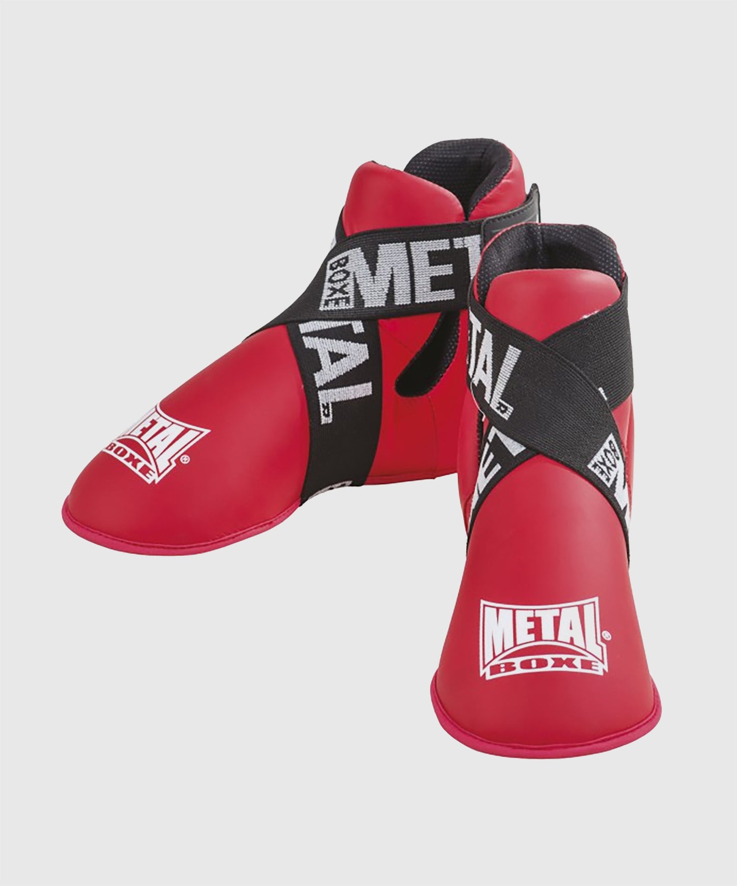 Metal Boxe Protectores de Pies Full Contact - Rojo
