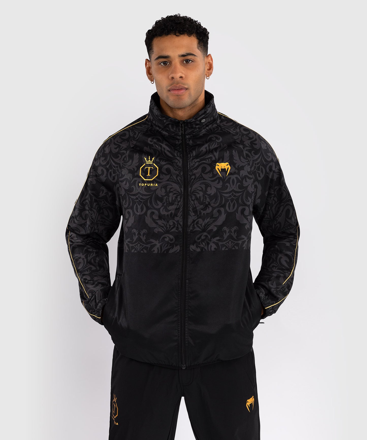 Venum x Topuria Unmatched Edition Track Jacket - Schwarz/Gold