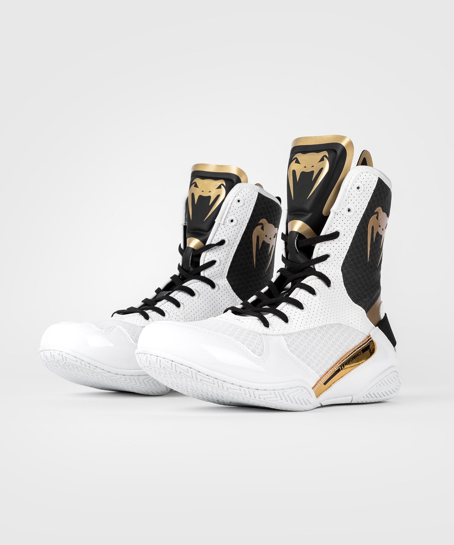 Venum Elite Zapatillas de Boxeo - Blanco/Negro/Oro