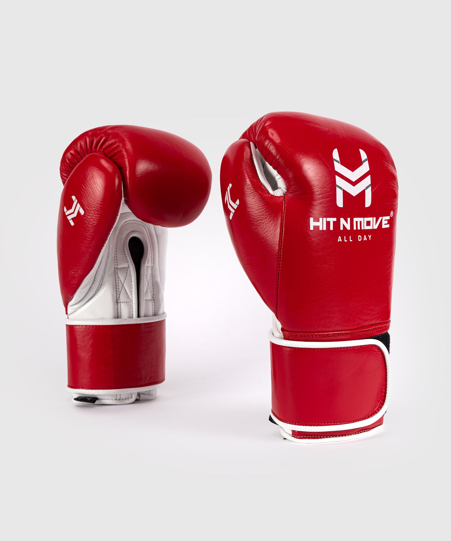 Hit N Move All Day® Pro Agility Boxhandschuhe - Rot/Weiß