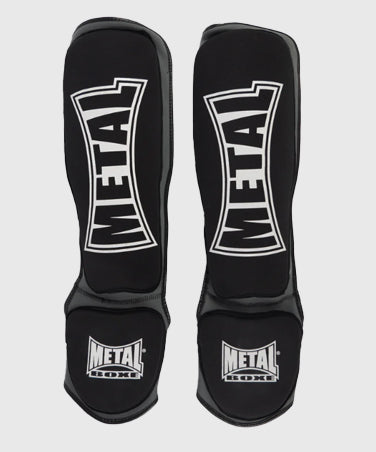 Metal Boxe Neopren Schienbein- und Fußschützer - Schwarz