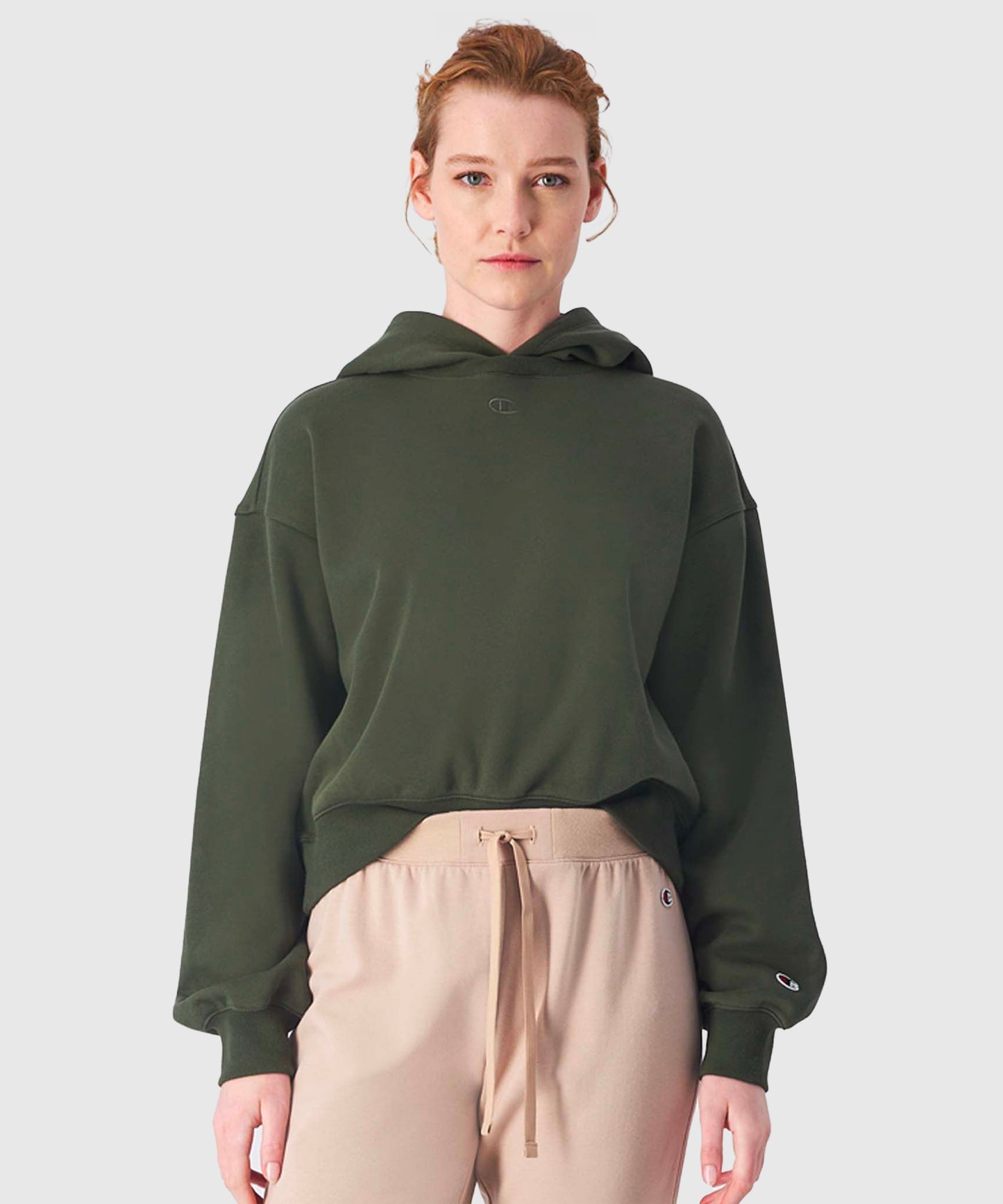 Sweat À Capuche Champion  Femme Hooded - Kaki