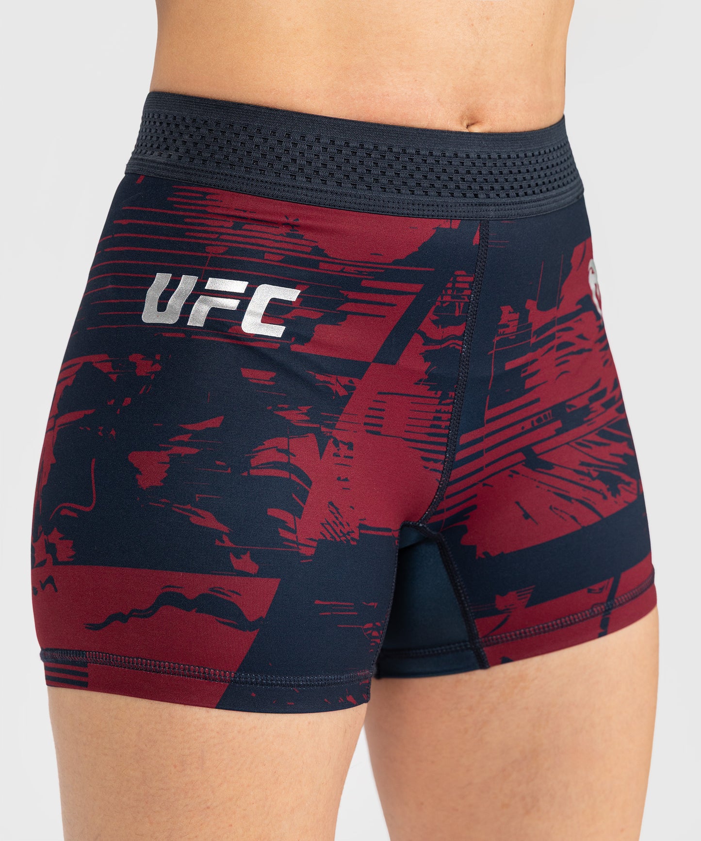Short de compression Performance Femme UFC Zenith by Venum Authentic Fight Week - Bleu marine/Bordeaux/Argent
