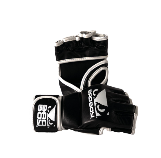 Bad Boy Mit Daumen MMA-Handschuhe - Schwarz/Weiß
