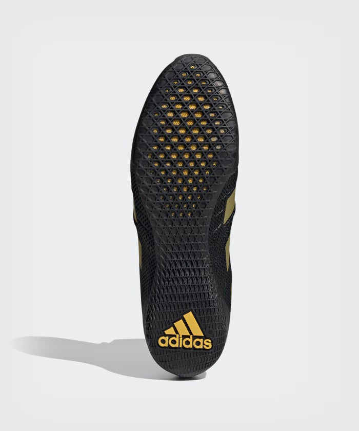 Adidas Speedex 18 Botas de Boxeo - Negro/Oro Mate