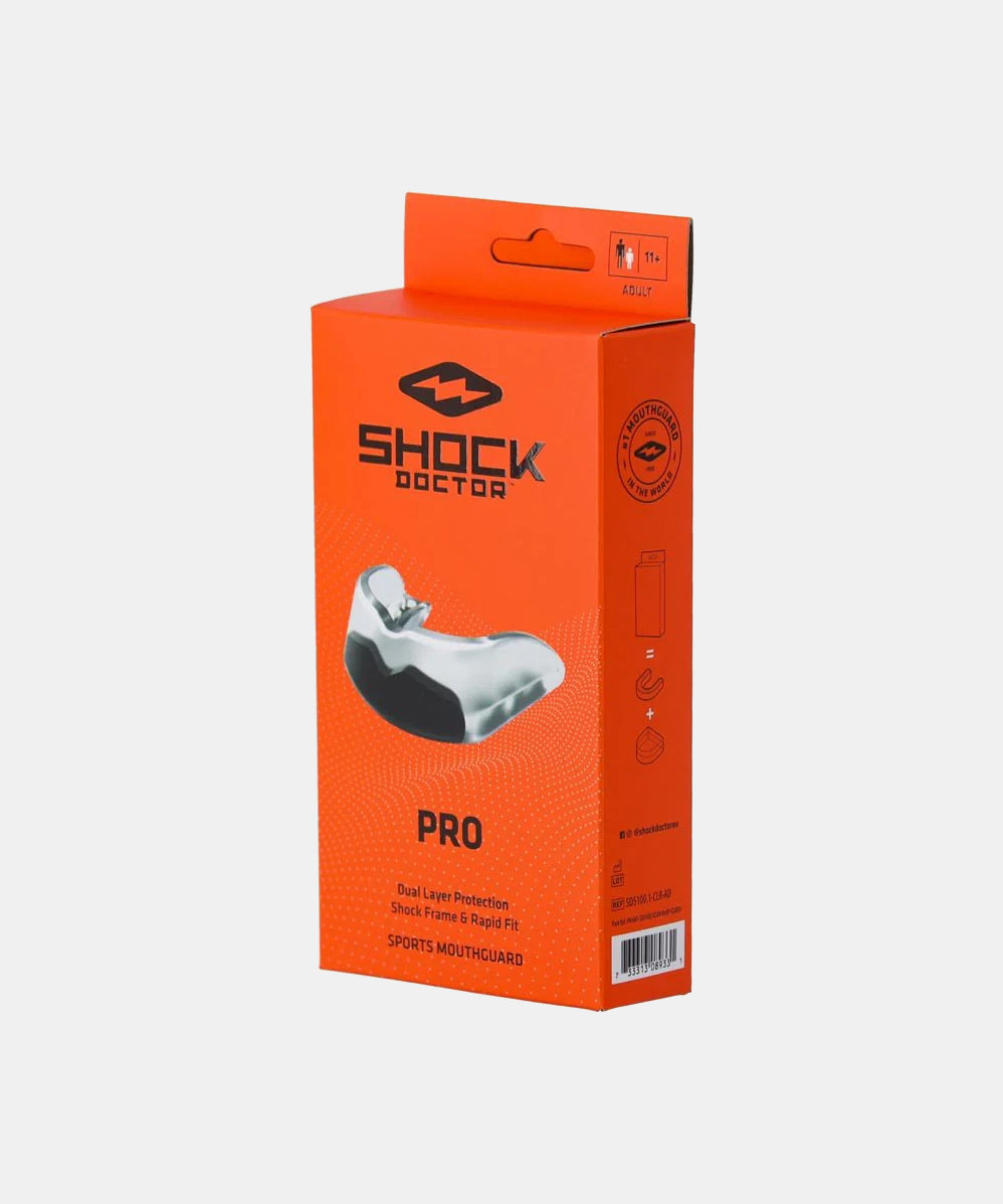 Shock Doctor Pro Junior Mundschutz - Transparent/Schwarz