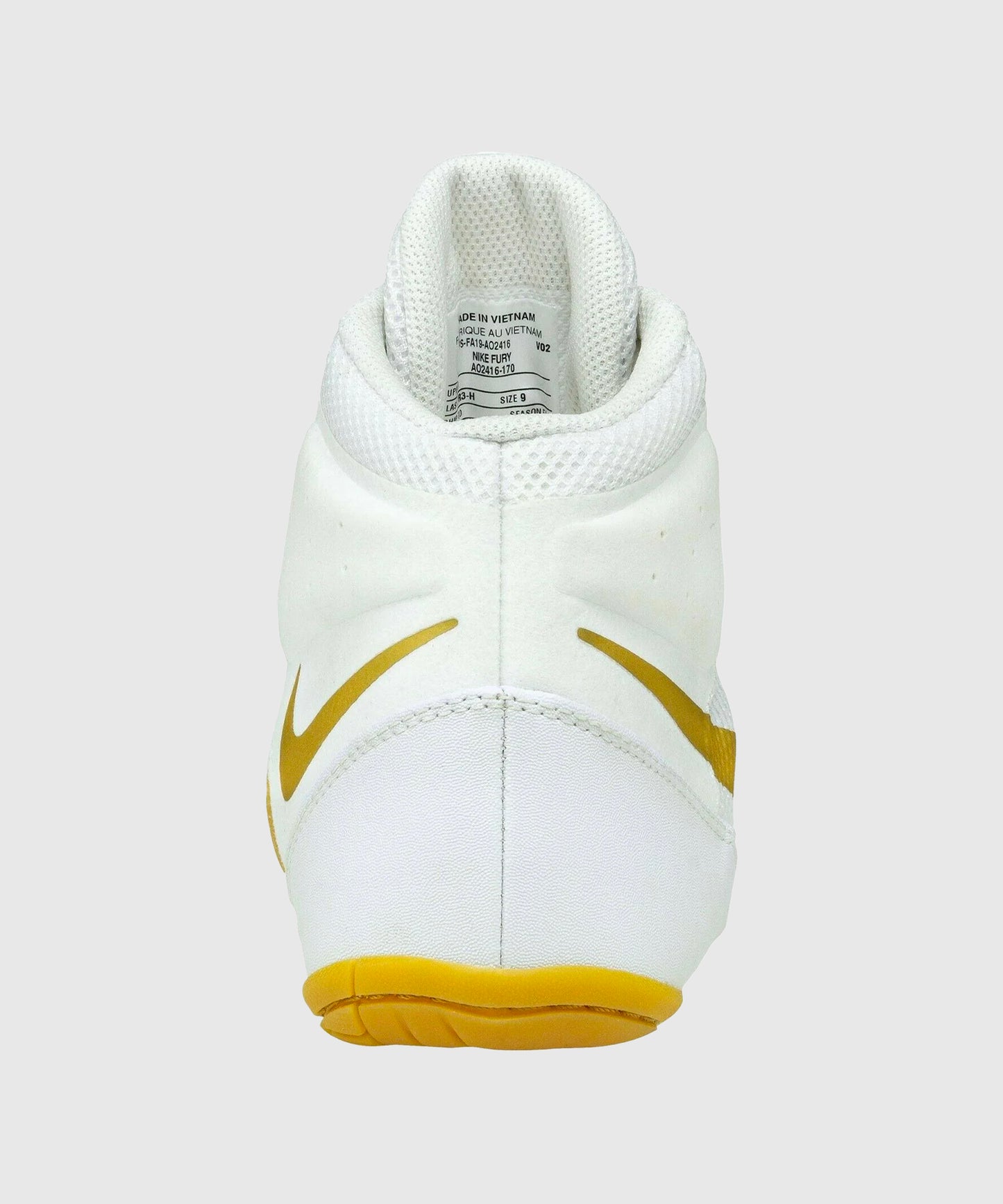 Nike Fury Calzado de Lucha - Blanco/Oro
