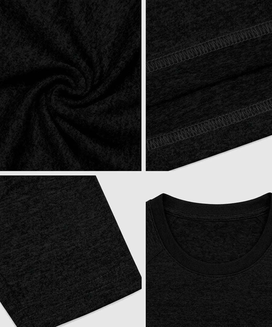 T-shirt de compression manches longues Tyce Skin - Noir