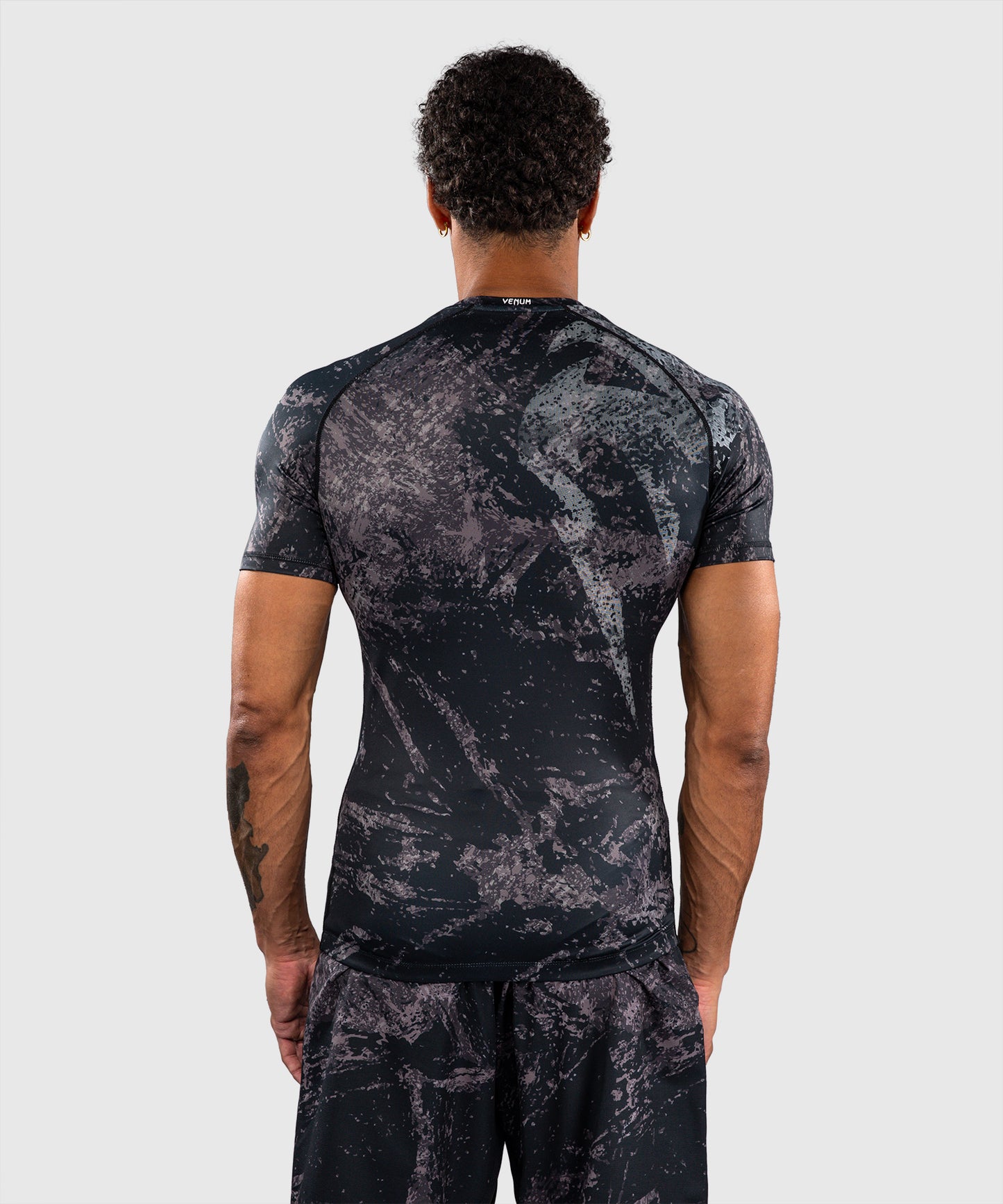 Rashguard à Manches Courtes Venum Rage & Workout - Noir/Gris