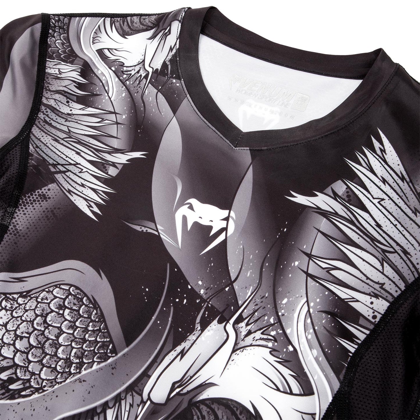 Venum Phoenix Rashguard - Langarm - Schwarz/Weiß - Für Frauen