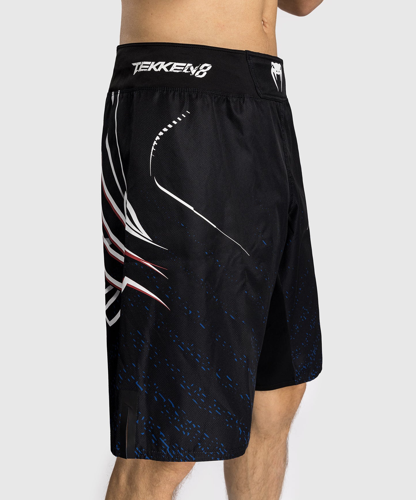 Venum x TEKKEN 8 - Jin Kazama Pantalones de Lucha - Azul/Negro/Blanco
