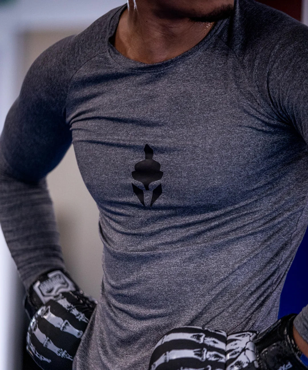 Tyce Skin Camiseta de Compresión de Manga Larga - Gris