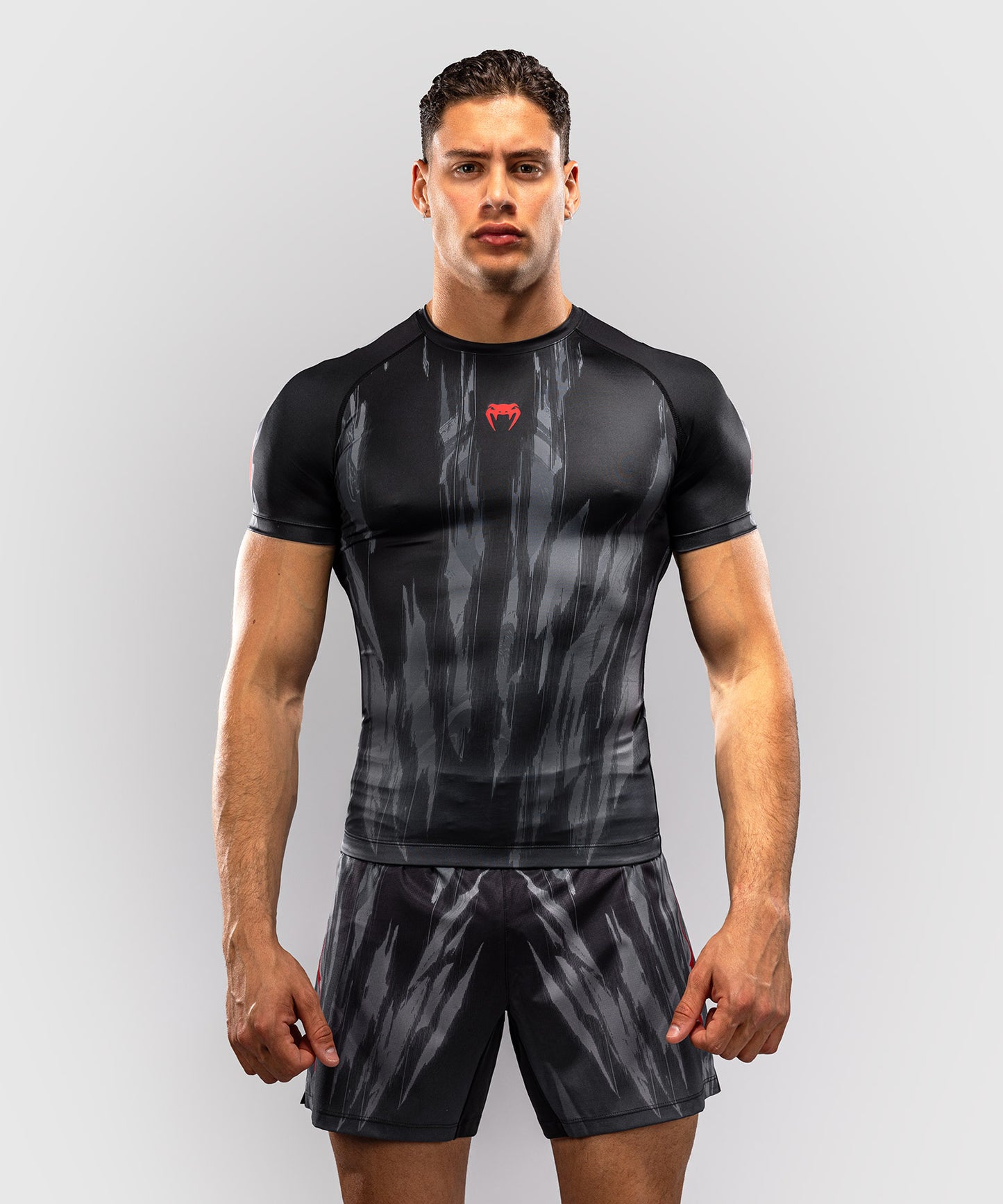 Venum Demon Rashguard de Manga Corta - Negro/Gris