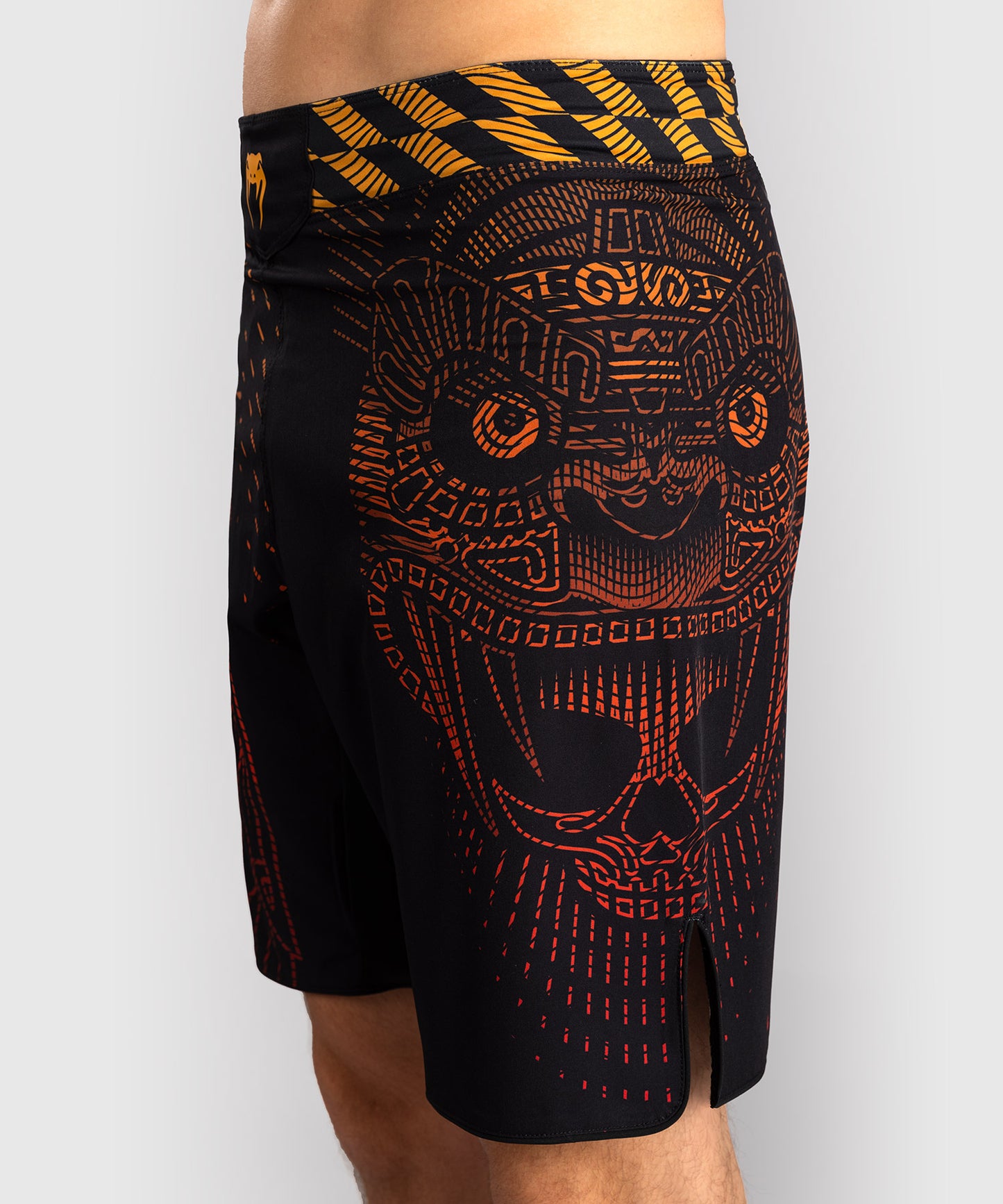 Short de Combat Venum Quetzal Fury - Noir/Rouge Fury/Mandarine