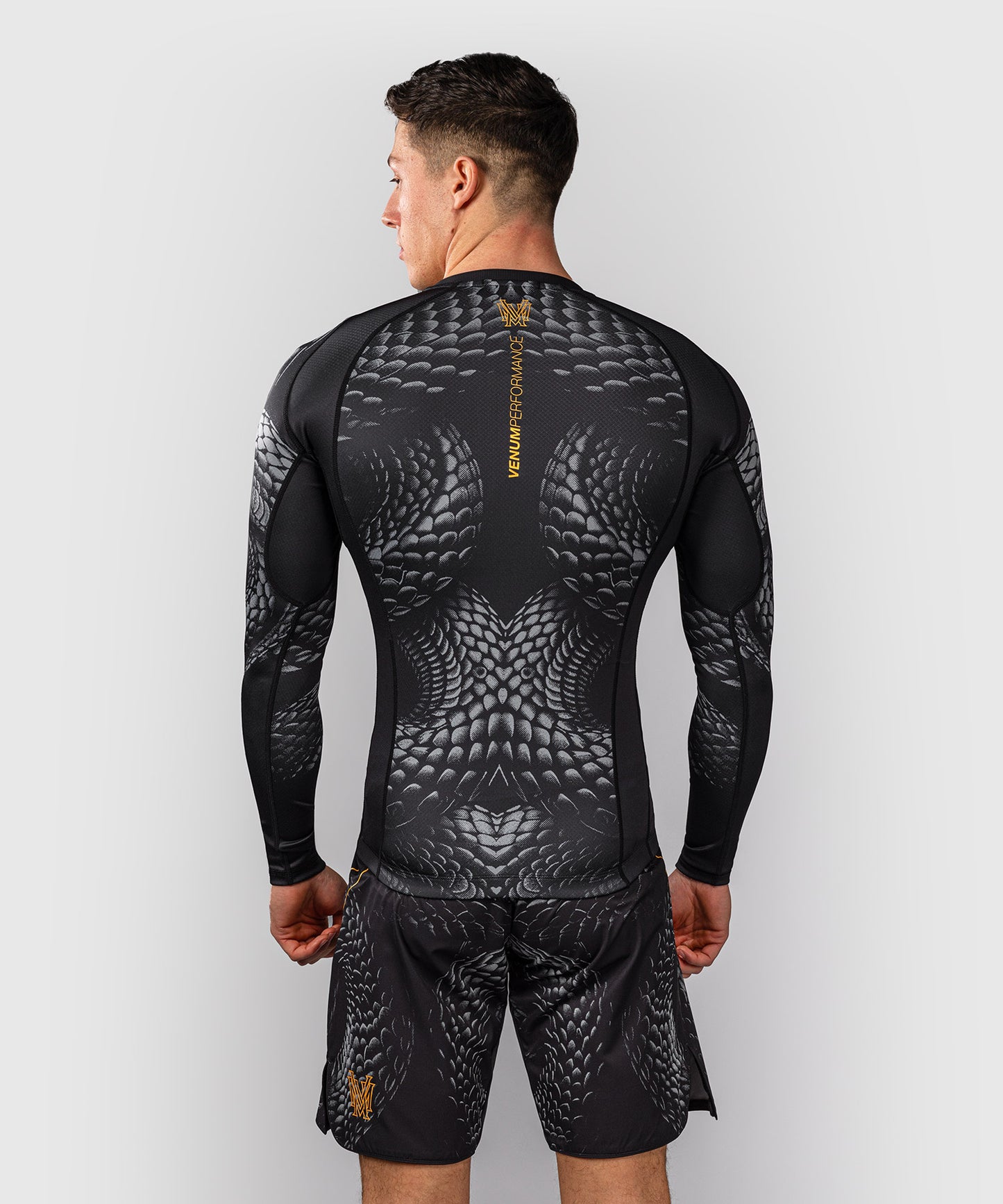 Rashguard à Manches Longues Venum Matupa - Noir/Gris/Or