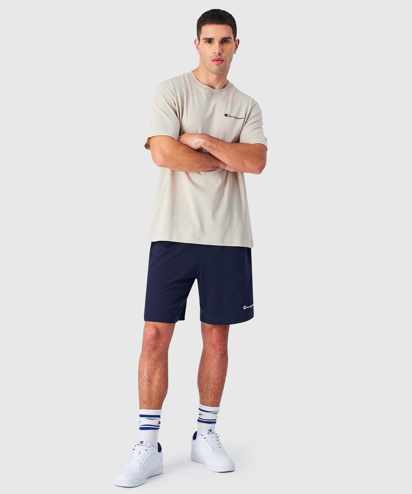 Champion En Jersey De Coton T-Shirt – Beige