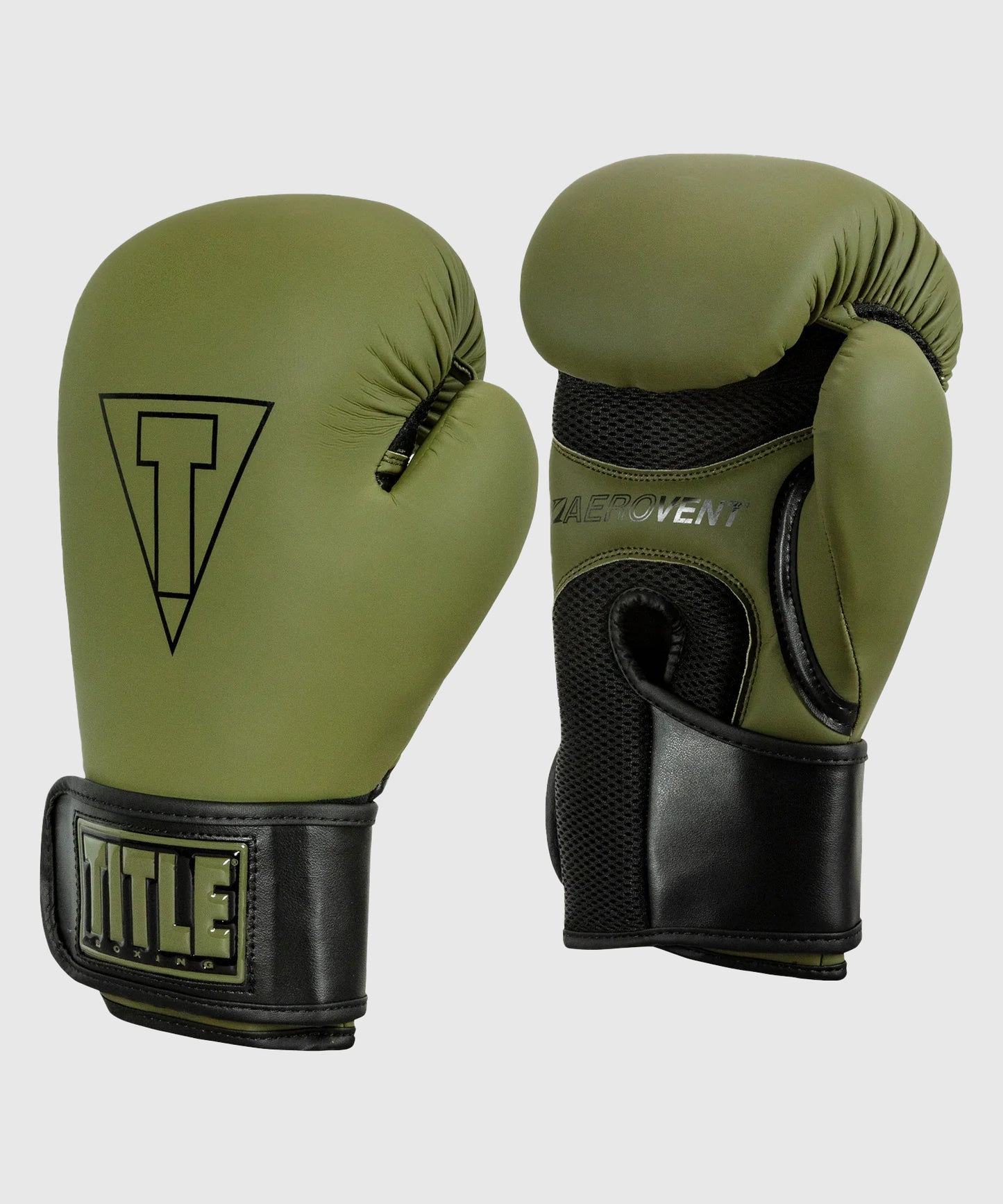 Title Boxing Vegan Fitness Boxhandschuhe - Khaki/Schwarz