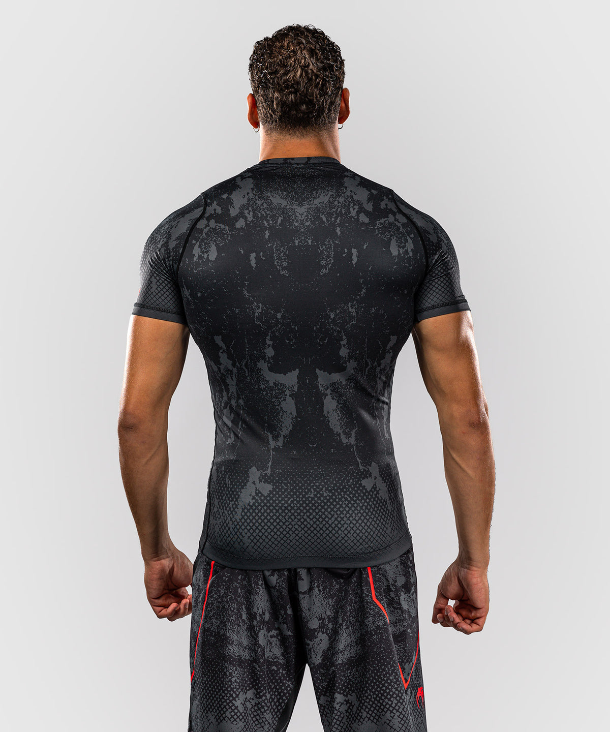 Venum x Batman Rashguard de manga corta - Negro/Gris/Rojo