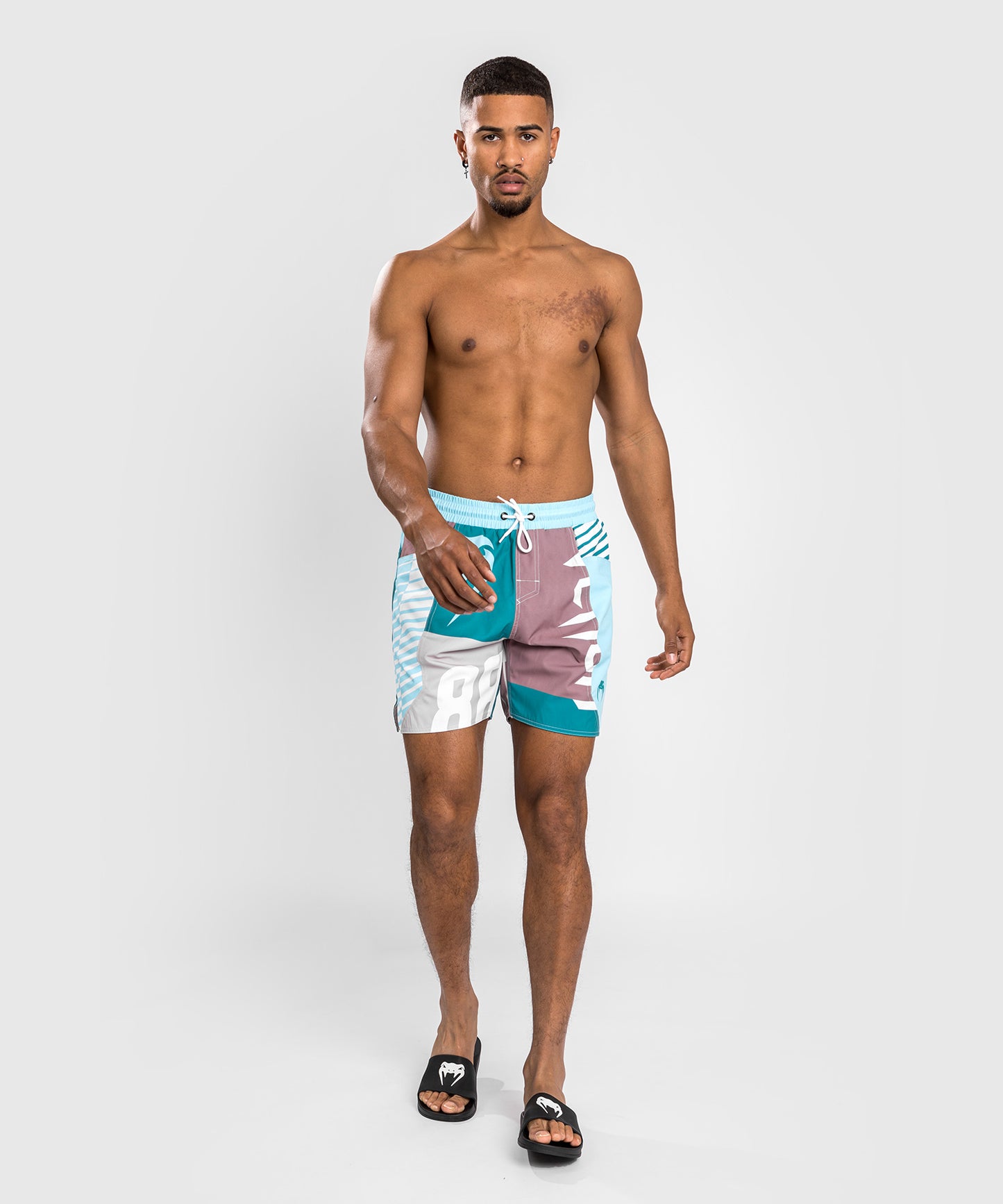 Short De Bain Venum Summer 88 - Clearwater/Bleu Mosaïque