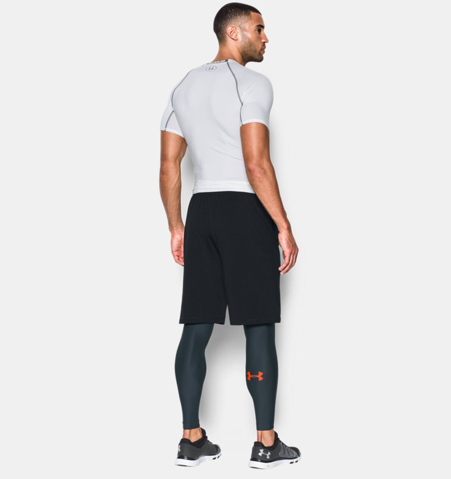 Under Armour HeatGear® Leggings – Grau/Orange
