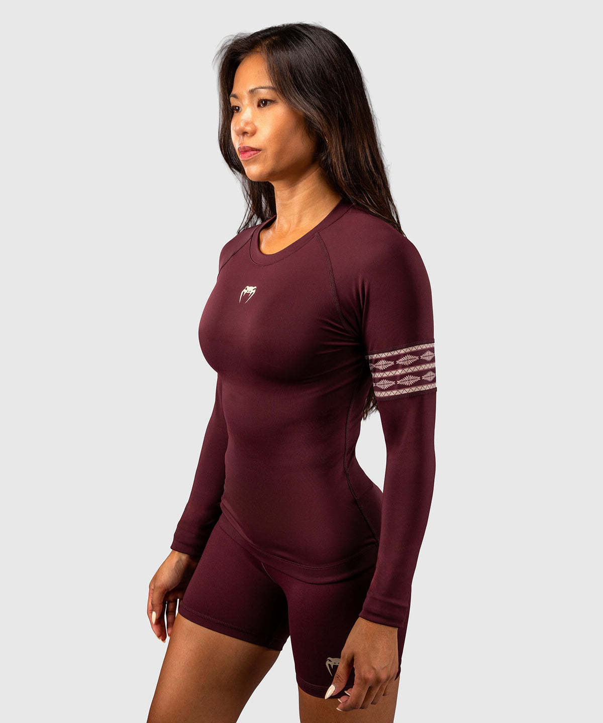 Venum Talisman Langarm Rashguard - Pflaume