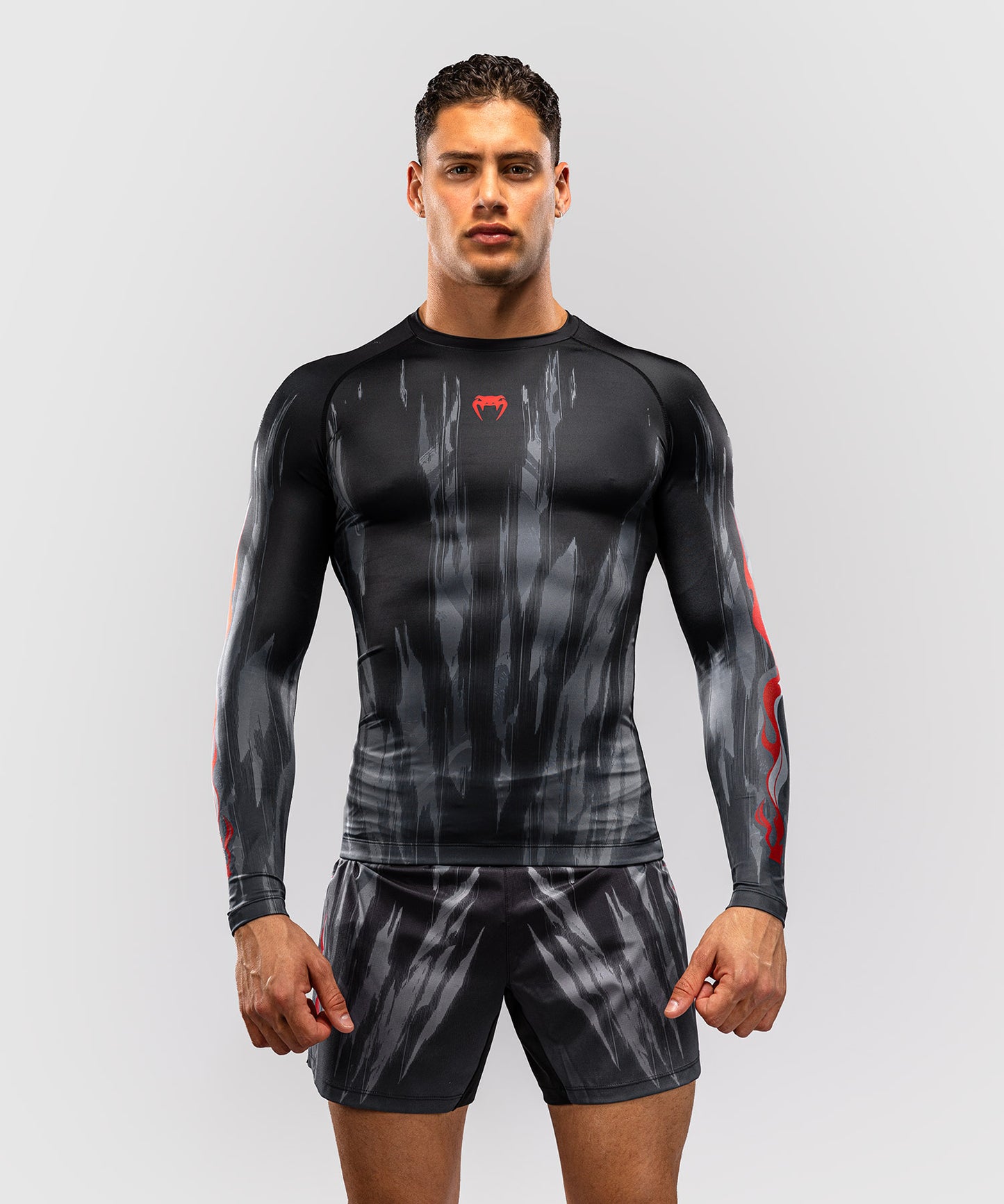 Venum Demon Rashguard de Manga Larga - Negro/Gris