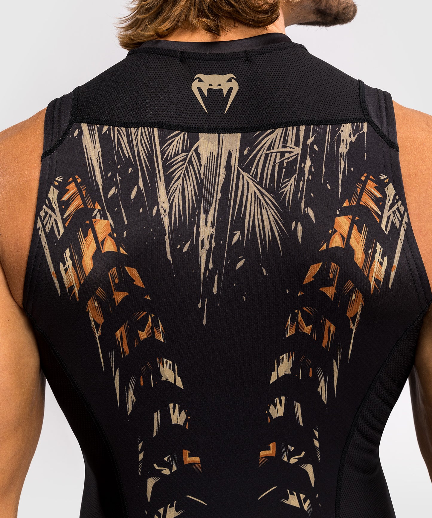 Venum Tiger Rashguard Senza Maniche - Nero/Arancione Neon