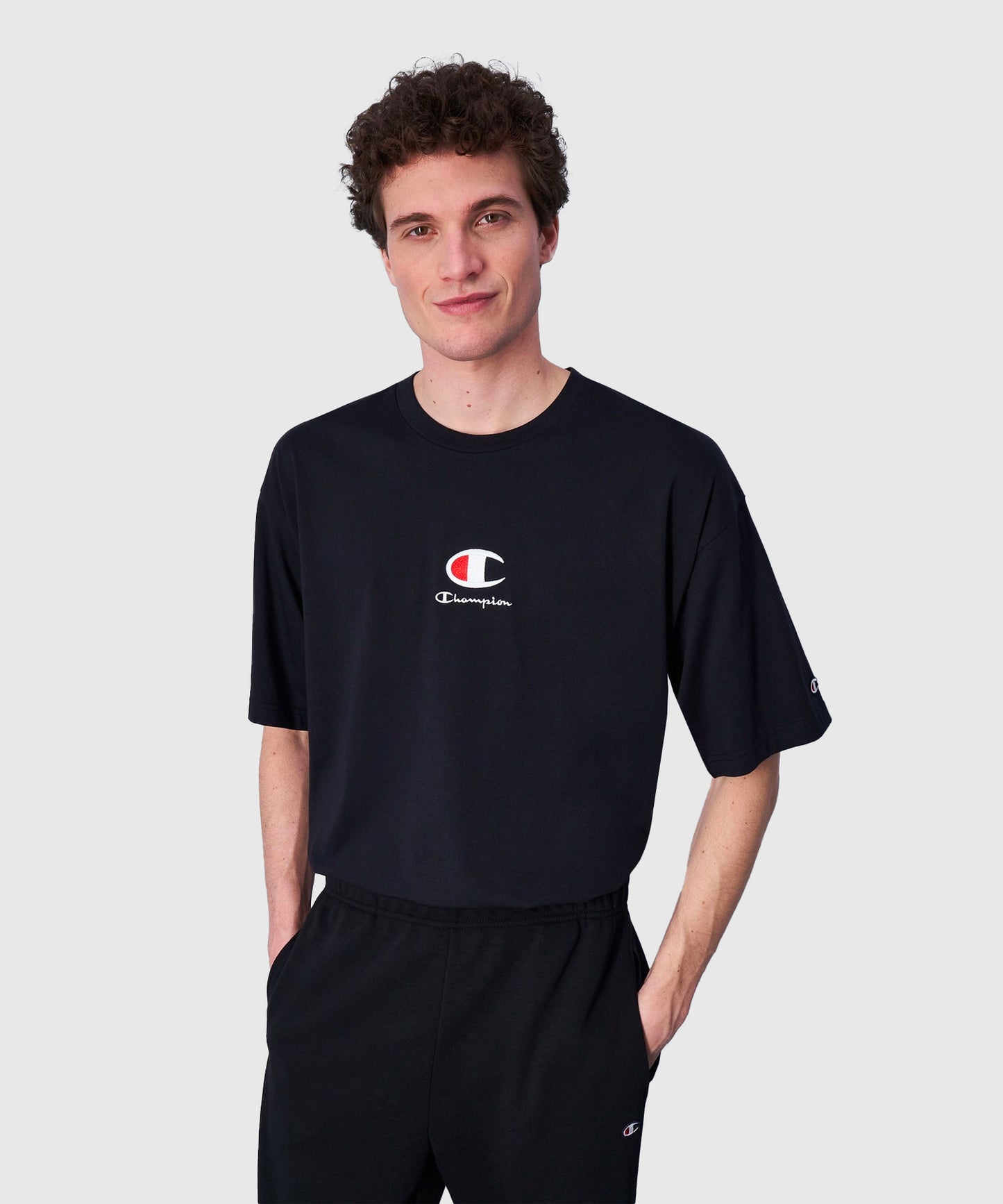 Champion Legacy T-Shirt Maniche Corte – Nero