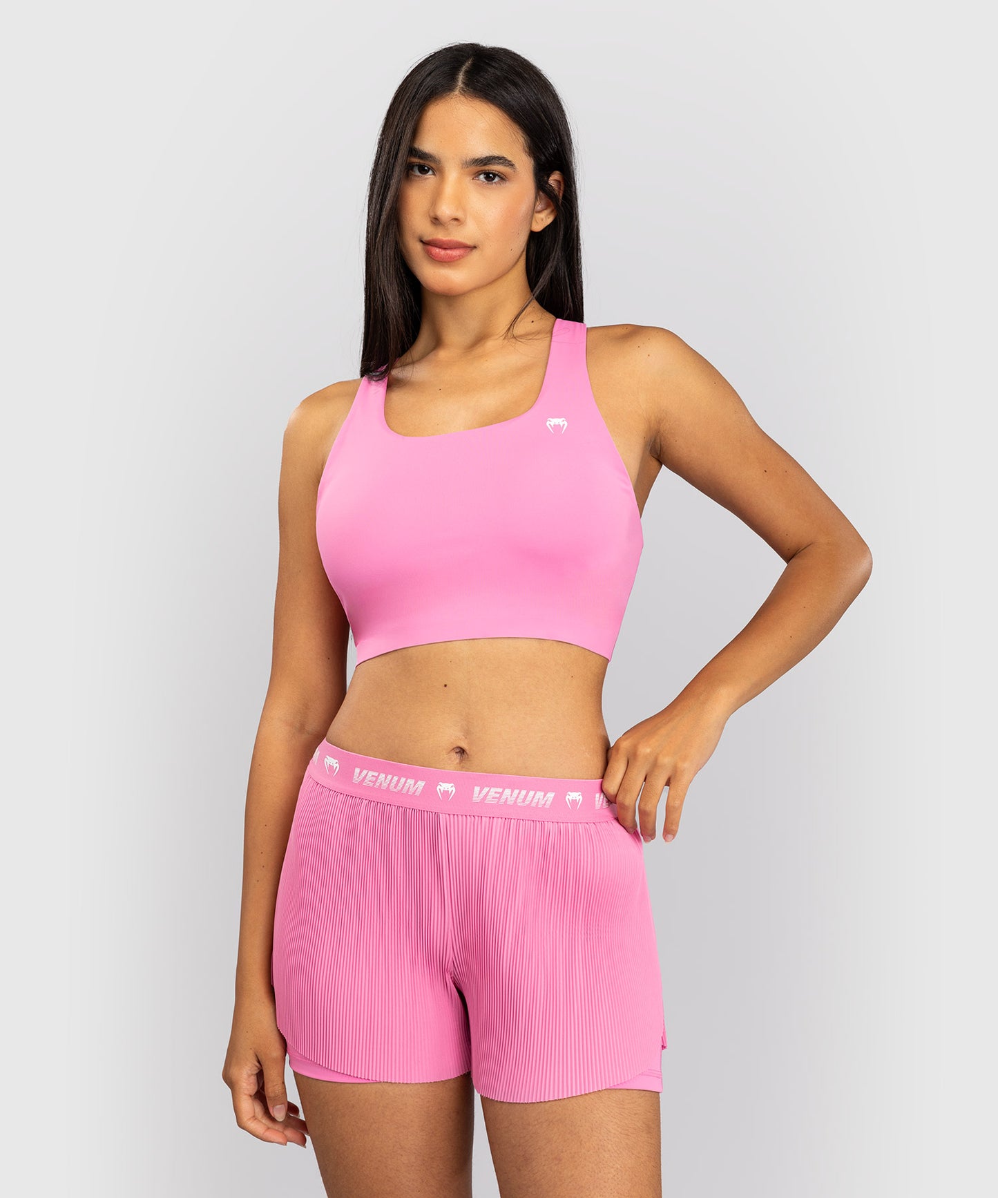 Brassière de Sport pour Femmes Venum Essential X - Rose Bonbon