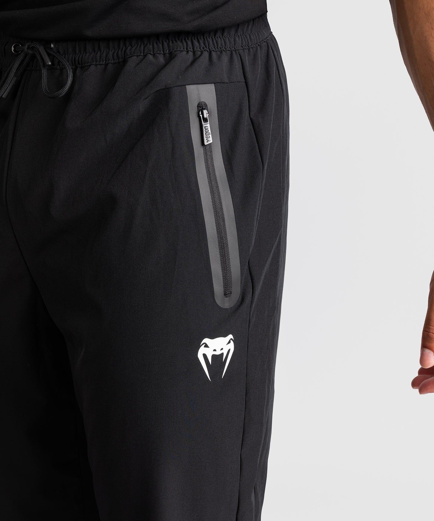 Pantalon de Survêtement Venum Adrenaline – Noir/Gris Argenté