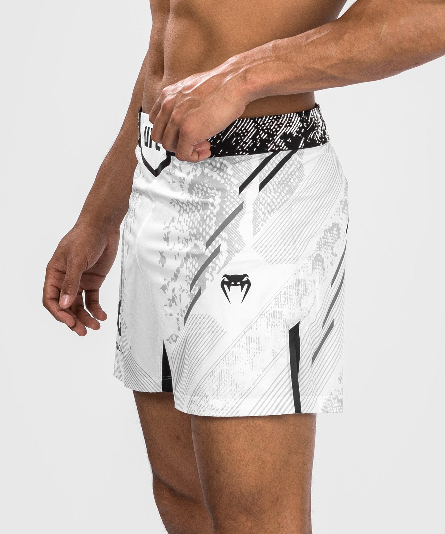 UFC Men's Adrenaline by Venum Authentic Fight Night Short - White