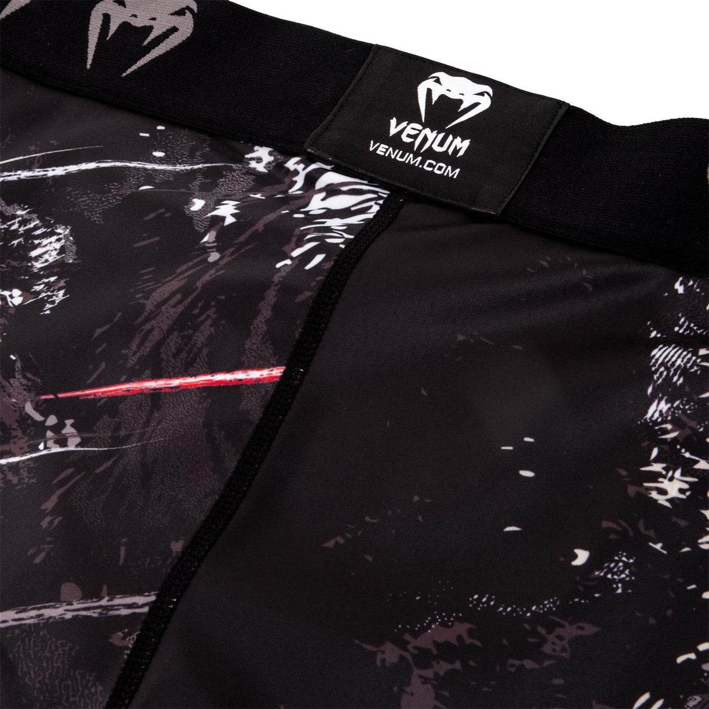 Short de compression Venum Grizzli - Noir/Blanc