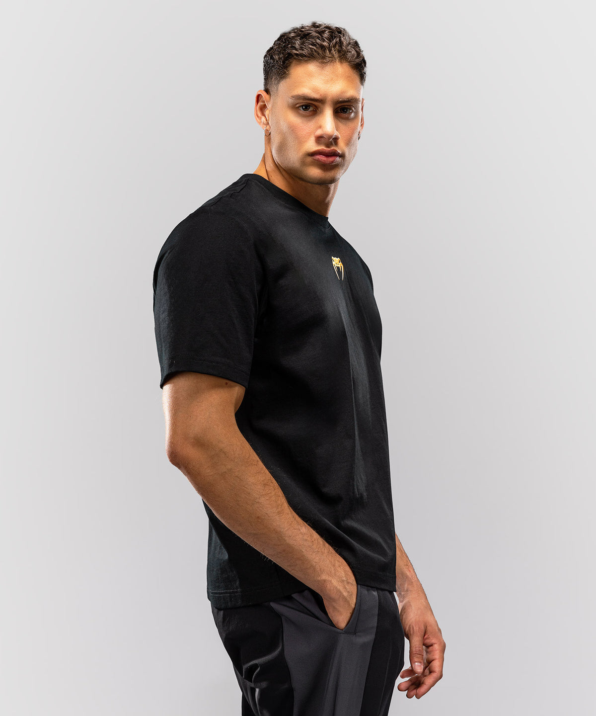 Venum Essential Baumwoll-T-Shirt - Schwarz/Gold