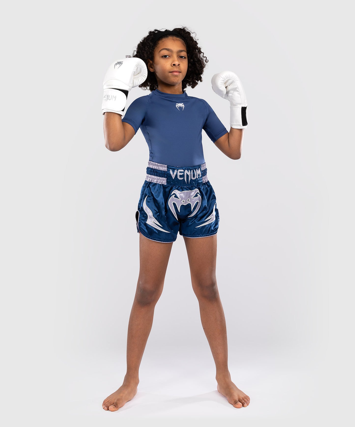 Short de Muay Thaï Venum Inferno pour Enfants - Royal Blue