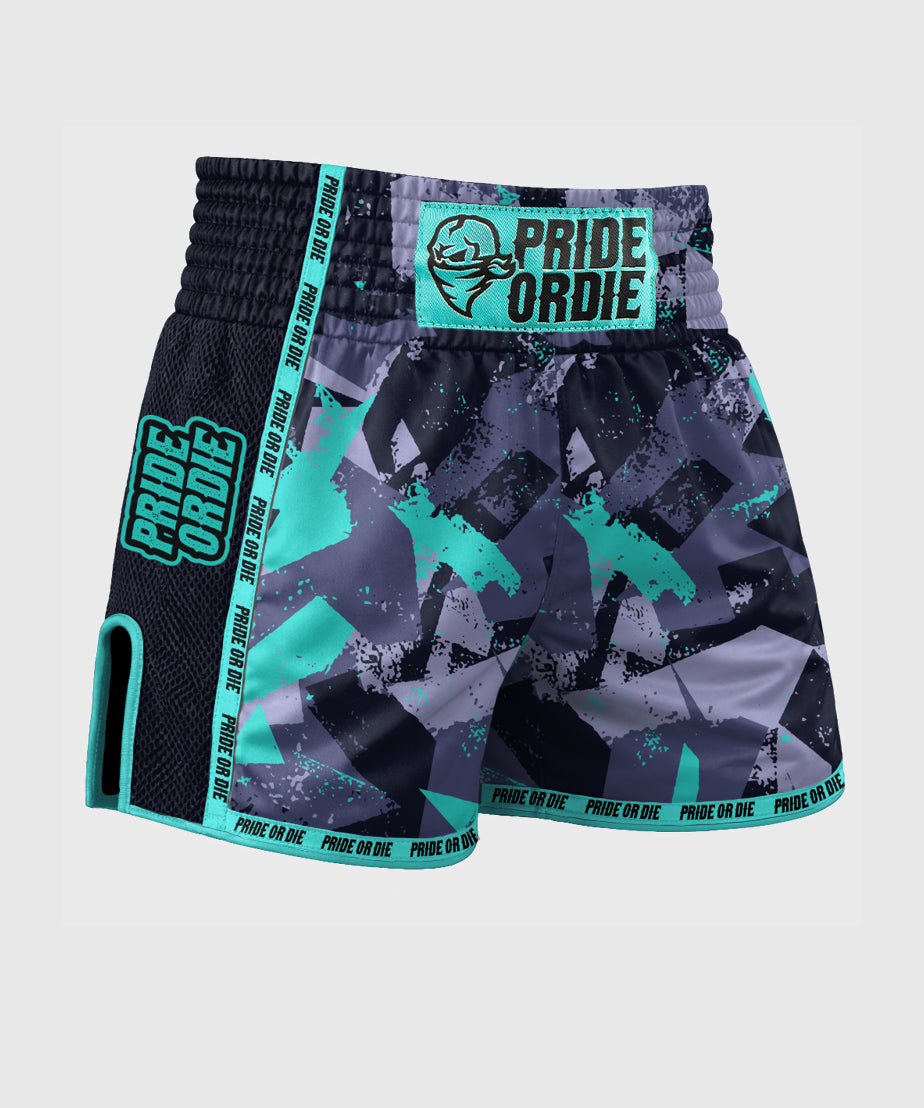 Pride Or Die Reckless 2.0 Pantalones de Muay Thai - Negro
