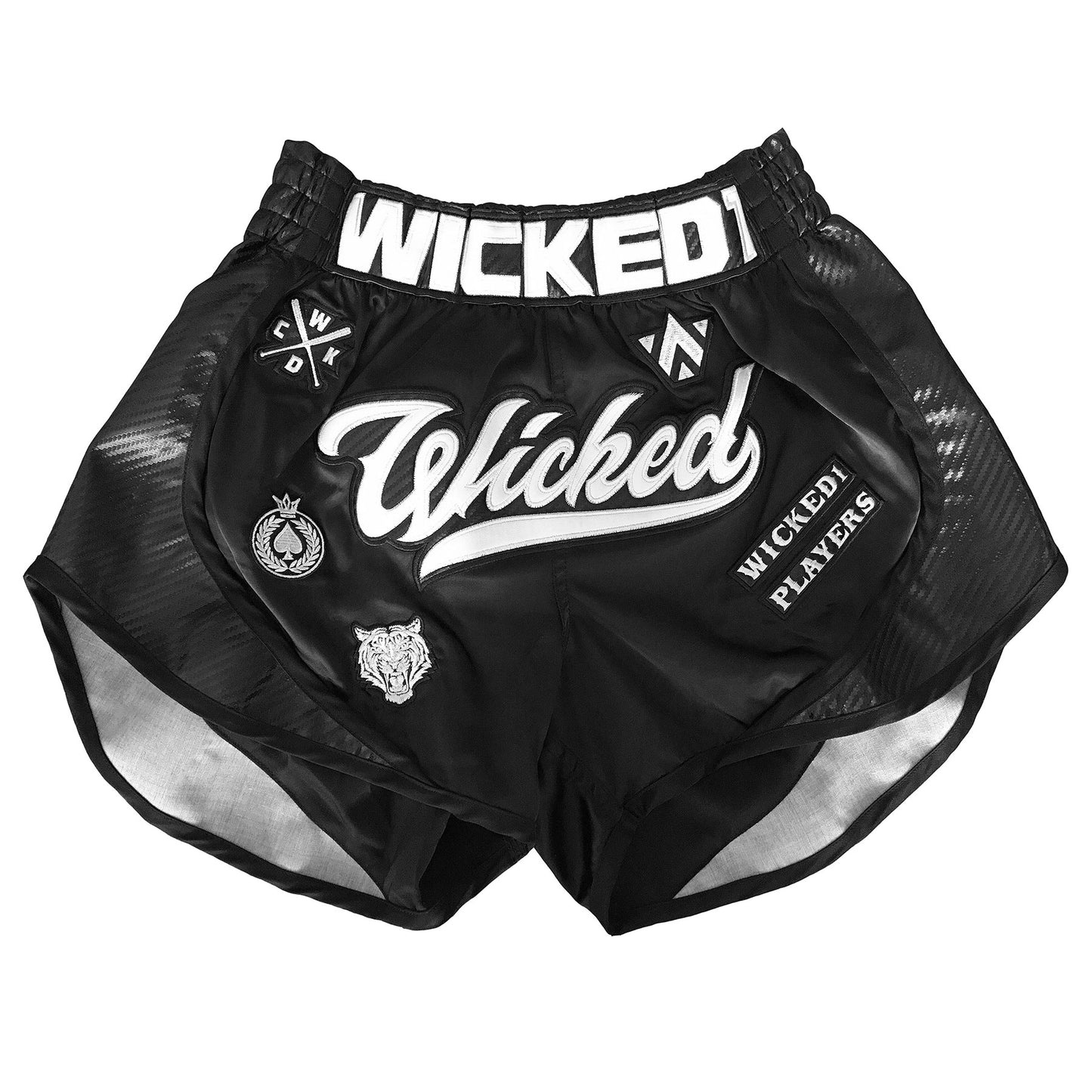 Wicked One Squad Muay Thai Shorts - Schwarz